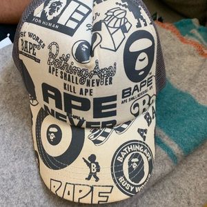 Bape trucker style hat